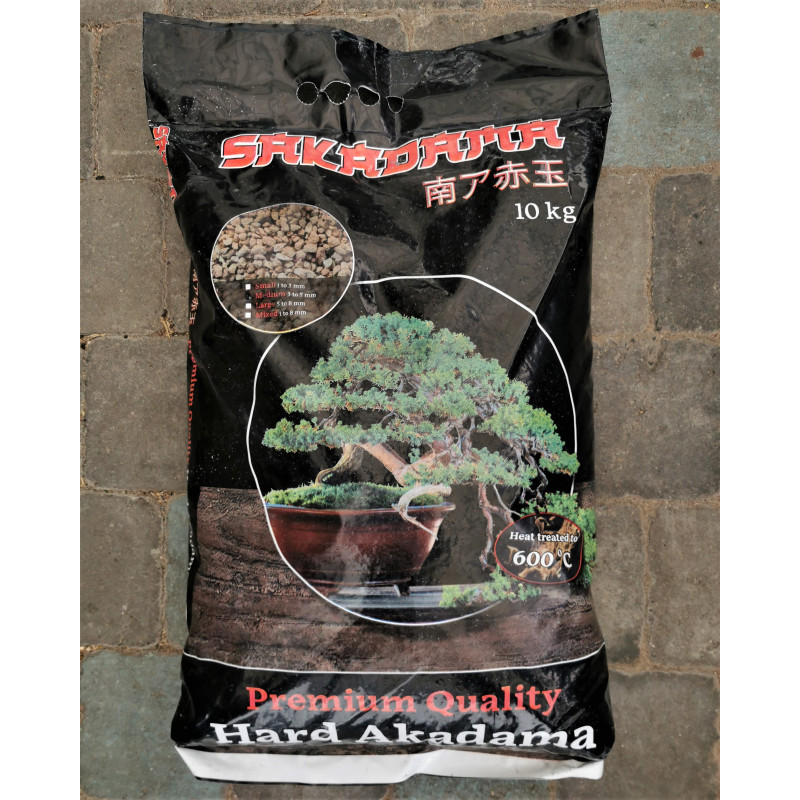 Sakadama substrat bonsai en sac de 10 kilos, hard quality premium