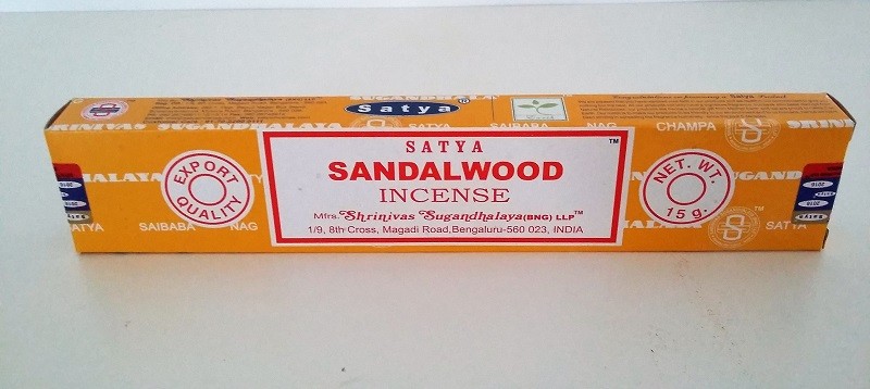 Encens sandalwood Satya encens naturel indien favorise la paix, l
