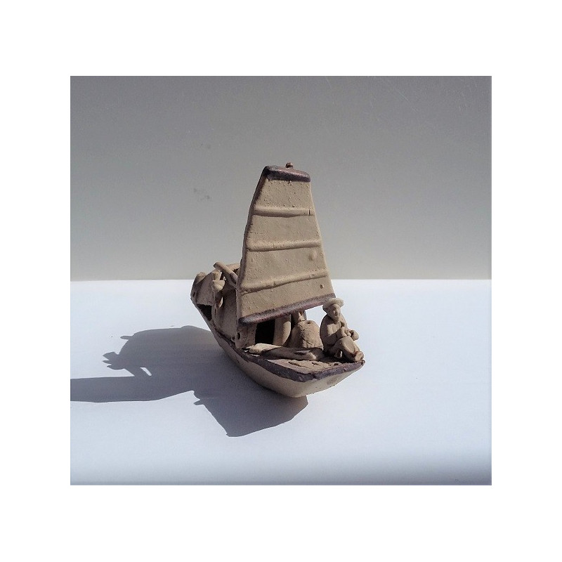 Bateau pecheur miniature pour penjing 016